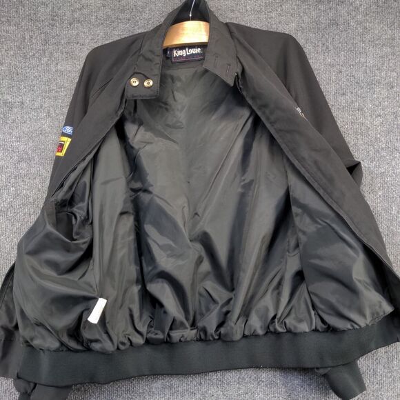 King Louie Men's UAW Chicago Stamping Full Zip Jacket Black Medium Vintage Union - Picture 10 of 15